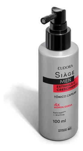 Tônico Eudora Siàge Men Estimula O Crescimento De 100ml