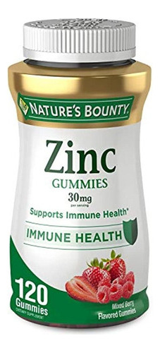 Gomitas De Zinc De Nature`s Bounty, Soporte Inmunologico, B