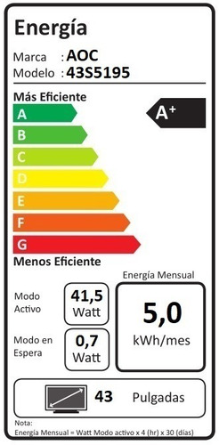 Imagen 9 de 9 de Aoc Roku Tv Led 43 Full Hd Smart Tv
