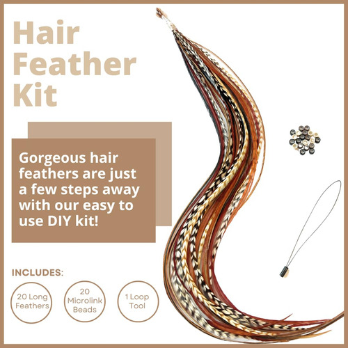 Kit De Plumas Para El Cabello, 20 Hermosas Plumas Para El Ca