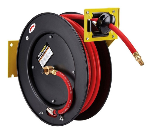 Carrete De Manguera De Aire Retráctil De 3/8 PuLG. X 50 Pies