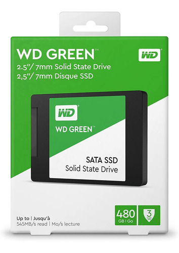 Imagen 3 de 10 de Unidad Estado Sólido Ssd Western Digital Green 480 Gb 2.5
