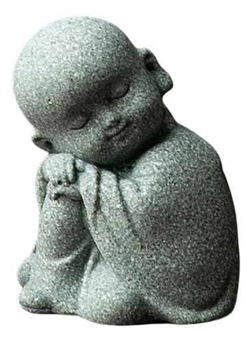 3 Estatuilla De Monje Estatua De Buda Sentado Meditación