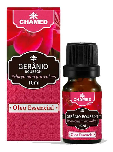 Óleo Essencial De Gerânio Bourbon 10ml - Chamel