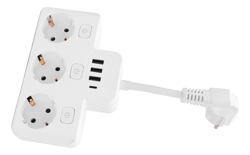 Protector Contra Sobretensiones Power Strip De 3 Vías, Igníf