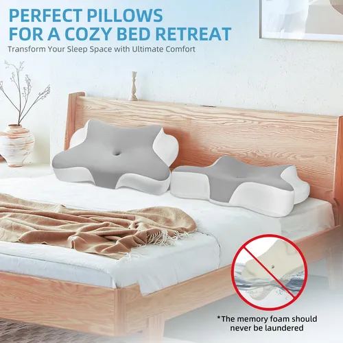 Sawuga Almohada Cervical De Espuma Viscoelástica Para Dolor