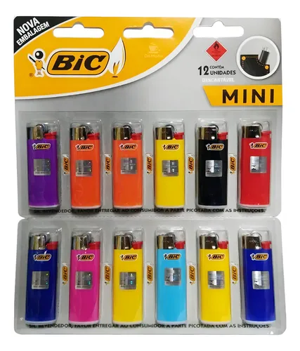 comprar Cartela Isqueiro Mini Bic C\u002F12 Unidades