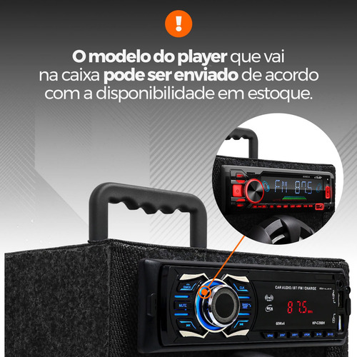 Caixa De Som Bob Residencial Shutt 1260w Completa + Módulo