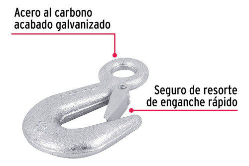 Gancho Truper C/seguro 5/8 Pulgadas