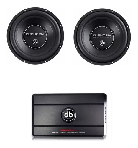 Paquete Db Drive 2 Woofers Ew312d4+amplificador Spro2000.1 