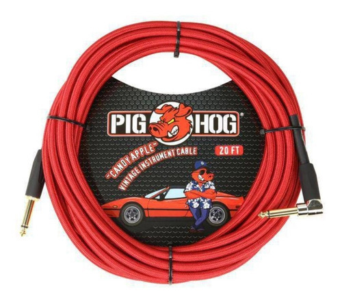Cabo Pig Hog Candy Apple Red Para Instrumento 6m Plug L