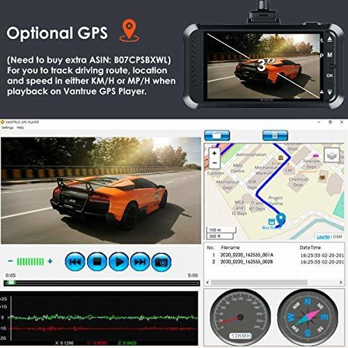 Vantrue Uhd Xp Fps Dash Cam   Lcd ° Gran Angular