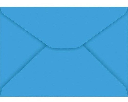 Envelope Carta Colorido 114x162mm Azul Royal 85g Cx.c/100 