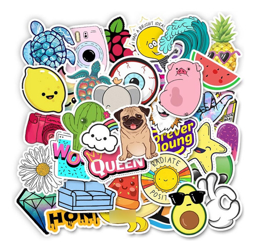 Stickers Calcomanias Cool Girl Pack Niñas 50 Unidades