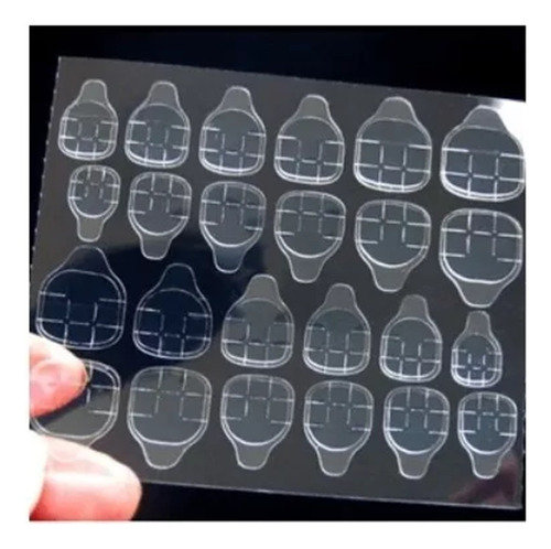 Sticker Adhesivo X5 Pegamento Para Tips Uñas Postizas Cinta