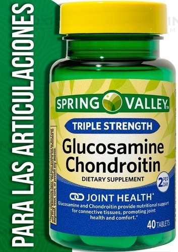 Glucosamina Condroitina Spring Valley 40 Tabletas 