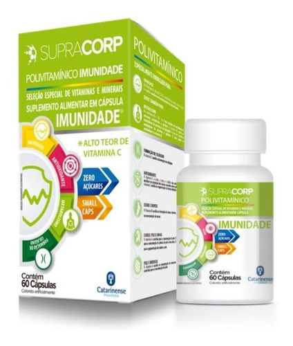 Polivitamínico Imunidade Supracorp  - 60 Cápsulas