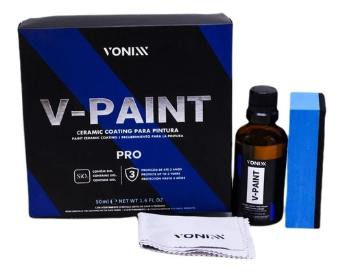 Vitrificador De Pintura V-paint Pro 50ml Vonixx