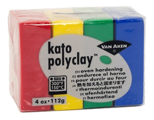 Set 4 Arcilla Polimérica Van Aken Kato Polyclay 112 G