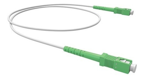 Cable Patch Cord Fibra Optica Sc/apc-sc/apc 1.5 Mts Blanco