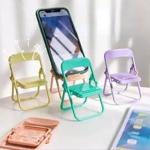 Paquete 100 Soportes Para Celular Silla Plegable Colores