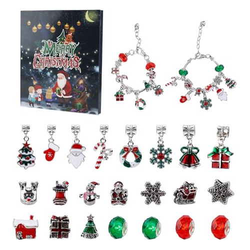 Calendario De Pulseras De Cuenta Regresiva De Navidad 2...