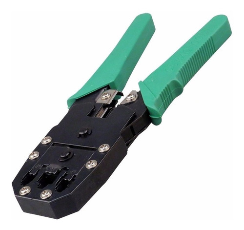 Imagen 3 de 3 de Pinza Rj45 Rj11/9 Crimpeadora De Red Y Telefono + 10 Fichas
