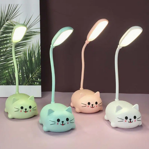 Lámpara Led De Mesa Ajustable Luz Nocturna Con Dibujos Anima