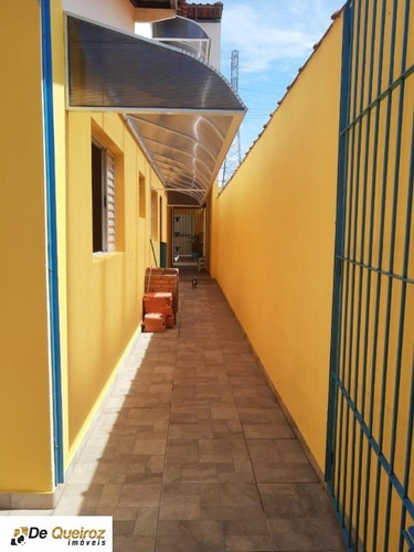 Imagem 3 de 24 de Sobrado Em Mongaguá, Bairro Itaóca, Geminada, Lado Praia , 3 Dormitórios Sendo 2 Suítes, Sala, Cozinha, Banheiro, , Churrasqueira, Garagem, Terraço, - 6294 - 69557877