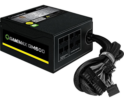 Imagem 5 de 8 de Fonte Gamemax 600w Gm600 80 Plus Bronze - Lacrada