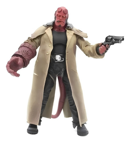 Boneco Action Figure Hellboy 18cm  Duas Mãos- Pronta Entrega