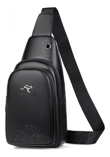 Bolso De Pecho De Cuero Pu Para Hombre De Moda