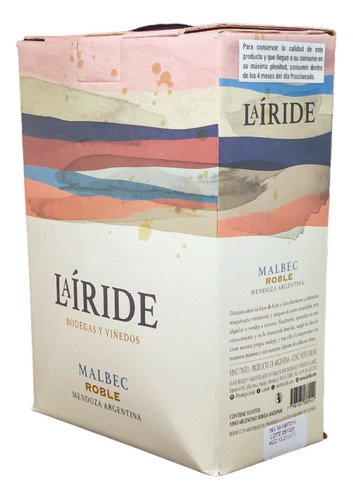 Vino La Iride Dorada Malbec Bag In Box 3000ml