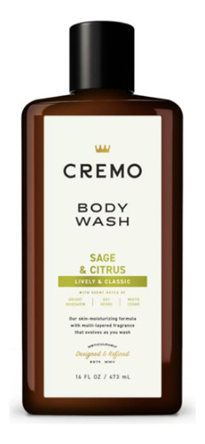 Cremo Body Wash - Sage & Citrus 16 Oz