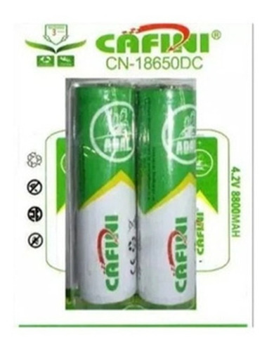 2 Baterias De Litio Recargable De 3.7 Vol. 18650 6800 Mah