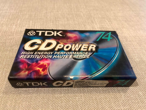Cassette Tdk Cd Power 74 Min Cinta Tipo Ii High Bias Sellada