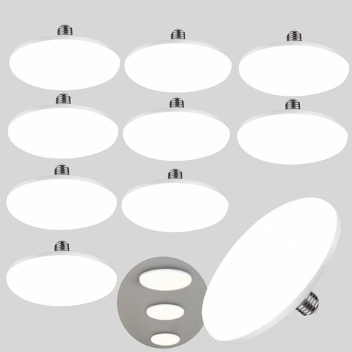 10pz 30w Lámpara Techo Led Ahorro Energético Luz Fria 6500k