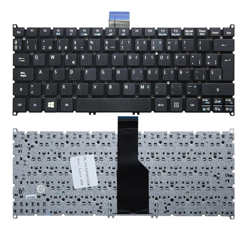 Teclado Español Acer Aspire V5-121 V5-171 Series Neg