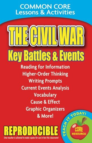 The Civil War Key Battles And Events R Common Core Lessons A