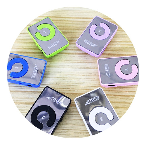Mini Espelho Clipe Mp3 Player Portátil Moda Esporte Usb