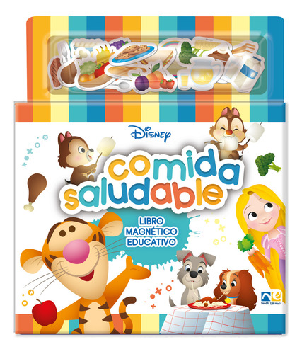 Minilibro Magnético Disney Comida Saludable, De Disney., Vol. 1. Editorial Novelty Ediciones, Tapa Pasta Dura, Edición 1 En Español, 2023