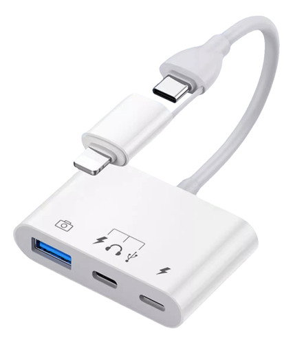 Adaptador C, Convertidor Otg 3 En 1, Lector De Tarjetas Mul