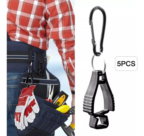 Soporte Para Sujetar Guantes, Pinza De Seguridad En Las 5 Pi