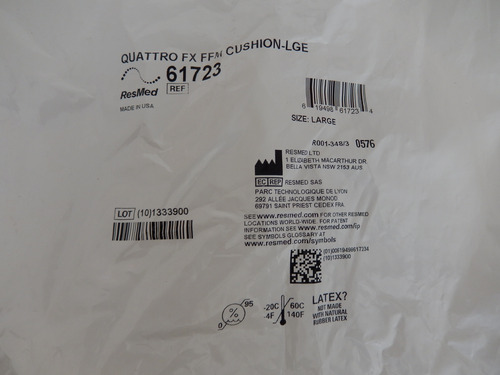 Resmed Quattro 61723 Cojin Para Mascarilla Grande Cpap