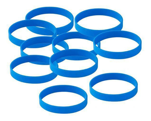 4 Brazalete Elástico De 10pcs Colores En Pulseras De Azul
