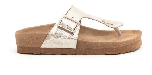 Sandalias Ojotas De Cuero Livianas Base De Goma Verano Mujer