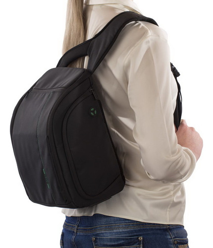 Mochila Para Camara Reflex Rivacase Tipo Riñonera Negro