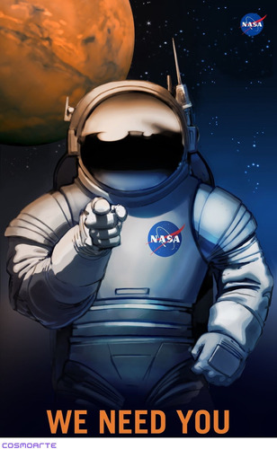 Poster  Coleccionable, We Need You (nasa)