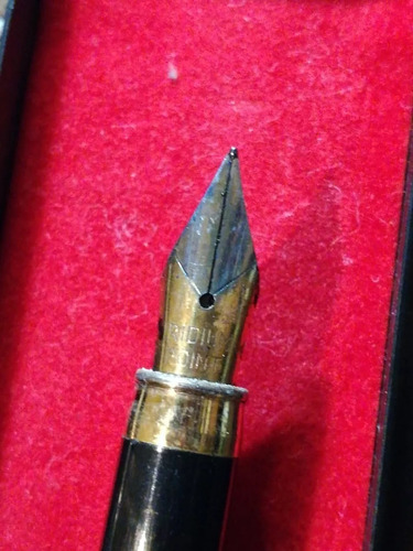 Lapicera Iridium Point (laca) Made In Germany - Coleccion Plateado Negro (Usado)