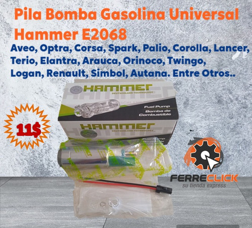 Pila Gas Hammer Universal E2068 Aveo, Optra, Corsa, Spark,..